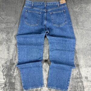 Y2K Kirkland Blue Washed Denim Jeans - size 36 x 32 - measurements listed